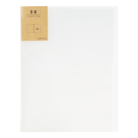 晨光文具本味资料册学生文件夹办公学生用品透明磨砂收纳袋40页 ADMN4264 白色资料册插袋页 白色 40页