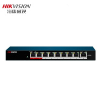 海康威视poe交换机5/8/24口百兆千兆交换机网线 分线器 DS-3E0109P-E/M 8路POE交换机