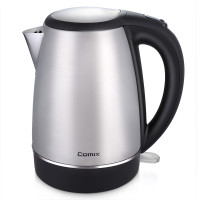 齐心 C-8802 不锈钢自动断电电热水壶 银白(单位:个)