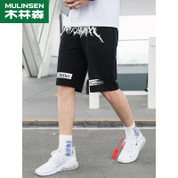 木林森(MULINSEN)2020年短裤男春夏季薄款韩版潮流宽松运动休闲裤潮牌五分裤沙滩裤户外休闲裤