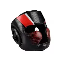 辉威 拳击头盔护头全防护头套训练装备 红色