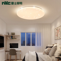 雷士(NVC) led吸顶灯 白色满天星灯饰 分段调光卧室灯 现代简约客厅灯餐厅灯超薄灯具