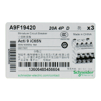 施耐德电气 空气开关 A9系列 标准型 小型断路器 A9F18410 空开 IC65N 6KA 4P C10A
