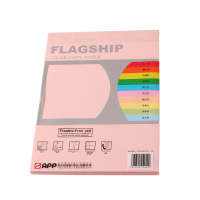 旗舰(FLAGSHIP)A4粉红色复印纸100张/包 单包装