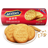 晋唐麦维他(Mcvitie's)原味全麦粗粮酥性消化饼干 400g