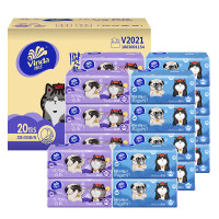 维达 (Vinda) 抽纸 吾皇IP定制 棉韧三层100抽*20包 整箱面巾纸餐巾纸卫生抽纸巾