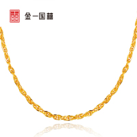 金一国囍 足金绞丝链男女通用款黄金项链时尚简约送礼(计价) AAC001