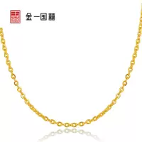 金一国囍 足金十字链男女通用款黄金项链时尚简约送礼(计价) AAC003