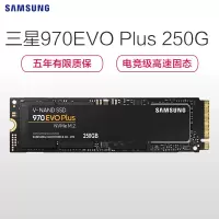 三星(SAMSUNG)970EVO PLUS 250GB PCIe NVMe协议M.2接口内置固态硬盘MZ-V7S250