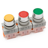 STK正泰自锁按钮开关 NP4-11BNZS 自锁保护 控制按钮 一开 一闭 红色