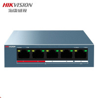 海康威视(HIKVISION) DS-3E0300P-E系列非网管型POE交换机延长网线传输200米 百兆5口