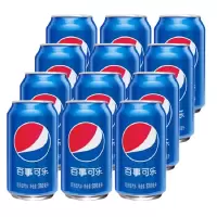 百事可乐 可乐型汽水330ml*6听装碳酸汽水饮料罐装