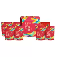 名物 粽子套装D1310g 美尚五芳斋粽子组合装 咸鸭蛋三只松鼠榛子纸皮核桃