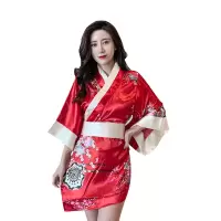 浅眸9124红色性感情趣内衣超骚大码女仆制服床上诱惑衣服火辣服装透明睡衣挑逗激情套装女古代青楼免脱兔女郎猫女郎秘书空姐骚