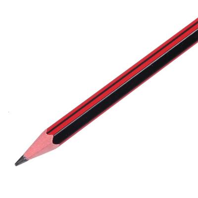 晨光(M&G)2B原木铅笔带橡皮头六角木杆铅笔学生铅笔12支/盒 AWP30804 黑色 办公文具