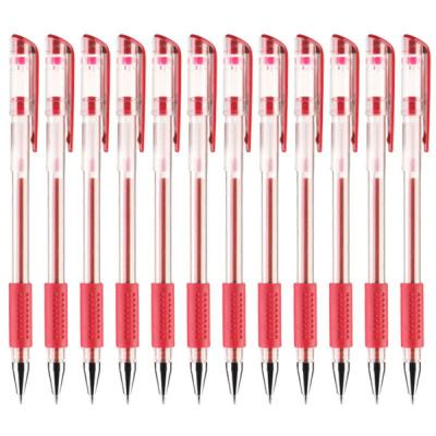 晨光(M&G)文具Q7/0.5mm红色中性笔 经典拔盖子签字笔 办公水笔 12支/盒 红色