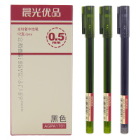 晨光(M&G)文具0.5mm黑色中性笔 12支/盒AGPA1701