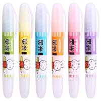 晨光(M&G)5301彩色荧光笔米菲香味6色荧光笔12支装 混色