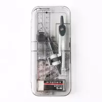 晨光 90808学生圆规套装 七件套绘图 尺子三角板量角器文具