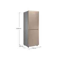 美的(Midea)190升 家用双冰箱 节能静音 持久锁冷 HIPS环保内胆 阳光米 BCD-190CM(E)