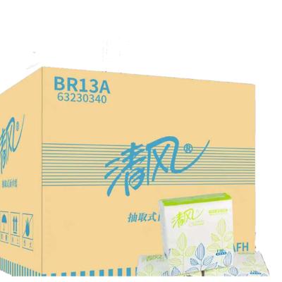 清风 BR13A 面巾纸 130抽/包,96包/箱