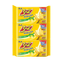 康师傅 3+2苏打夹心饼干奶油柠檬散装休闲零食营养早餐 [清新柠檬]香浓奶油味300g*3袋 两种口味随机发货