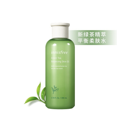 悦诗风吟(Innisfree)新绿茶精萃平衡柔肤水 爽肤水 200ml 轻薄 控油 男女通用