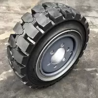 正新叉车实心轮胎带钢圈 6.5-10