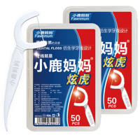 ZH小鹿妈妈炫虎牙线50支*3