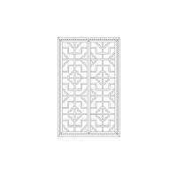 定制 实木榫卯结构花格窗1825*1130*850mm(含框架,对开窗)