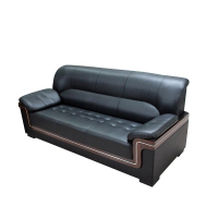 洛克菲勒 办公沙发三人位简约商务会客区接待沙发办公室