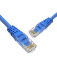 企购优品APESD 超六类千兆网线CAT6电脑路由宽带成品网络跳线工程级双绞线 蓝色 5米