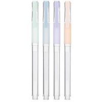 得力 Deli A40 A40干中性笔0.38mm全针管 黑(包装数量 1个)