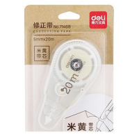 得力 Deli  71468 71468修正带 黄(包装数量 1个)