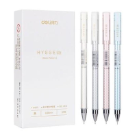 得力 Deli A423 A423中性笔0.38mm全针管 黑(包装数量 1个)