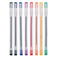 得力 Deli A119 紫 A119彩色中性笔0.5mm全针管 紫(包装数量 1个)