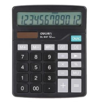 得力 Deli  837 837桌面计算器 黑(包装数量 1个)