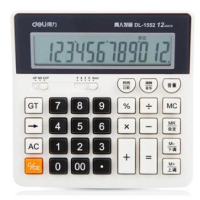 得力 Deli  1552 白 1552语音计算器 白色(包装数量 1个)