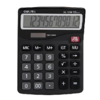 得力 Deli  1210A 1210A计算器 黑色(包装数量 1个)