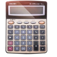 得力 Deli  1559 1559语音计算器 金色(包装数量 1个)