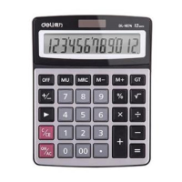 得力 Deli  1674 1674桌面计算器 银(包装数量 1个)