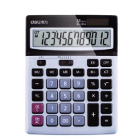 得力 Deli  1654 1654桌面计算器 银(包装数量 1个)