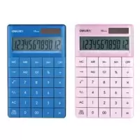 得力 Deli  1589 红 1589桌面计算器 红(包装数量 1个)