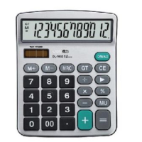 得力 Deli  1653 1653桌面计算器 银(包装数量 1个)