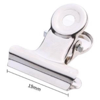 得力 Deli  9526 9526-6﹟圆形铁票夹19mm袋装 6只/包(包装数量 1包)