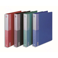 得力 Deli 5387(颜色随机) D型二孔文件夹加插袋文件夹A4(颜色随机)(包装数量 1个)