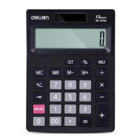 得力 Deli  1519A 1519A桌面计算器 黑(包装数量 1个)