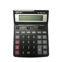 得力 Deli  1602 1602桌面型计算器 黑(包装数量 1个)