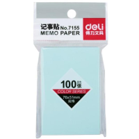 得力 Deli  7155 蓝 7155彩色百事贴 蓝(包装数量 1袋)