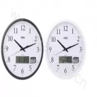 得力 Deli  8951 白 8951挂钟 白40.5cm万年历功能 16寸(包装数量 1个)